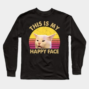 THIS IS MY HAPPY FACE Long Sleeve T-Shirt